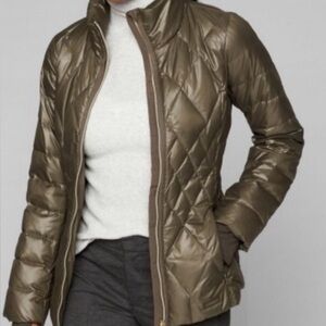 EUC - Athleta - Responsible Chill Down Puffer Jacket - Bronze Olive - M